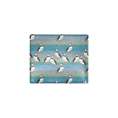 Puffin Pattern Print Design A01 Men's ID Card Wallet