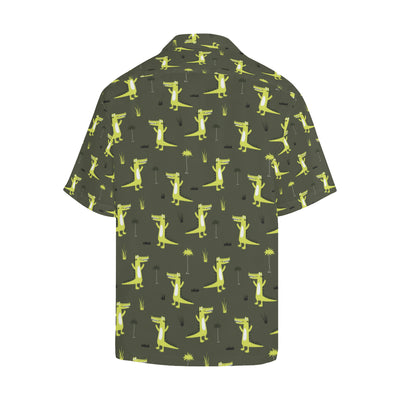 Alligator Pattern Print Design 05 Men's Hawaiian Shirt