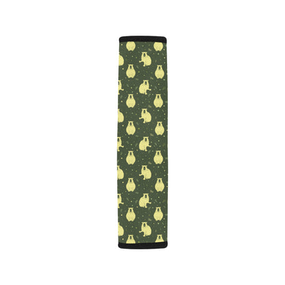 Capybara Pattern Print Design 03 Car Seat Belt Cover