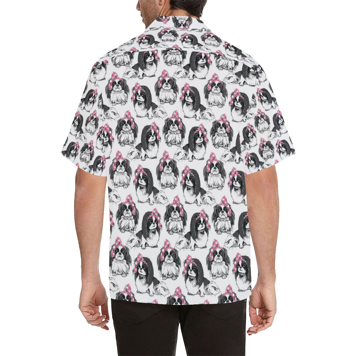 Japanese Chin Pattern Print Design 01 Men's Hawaiian Shirt
