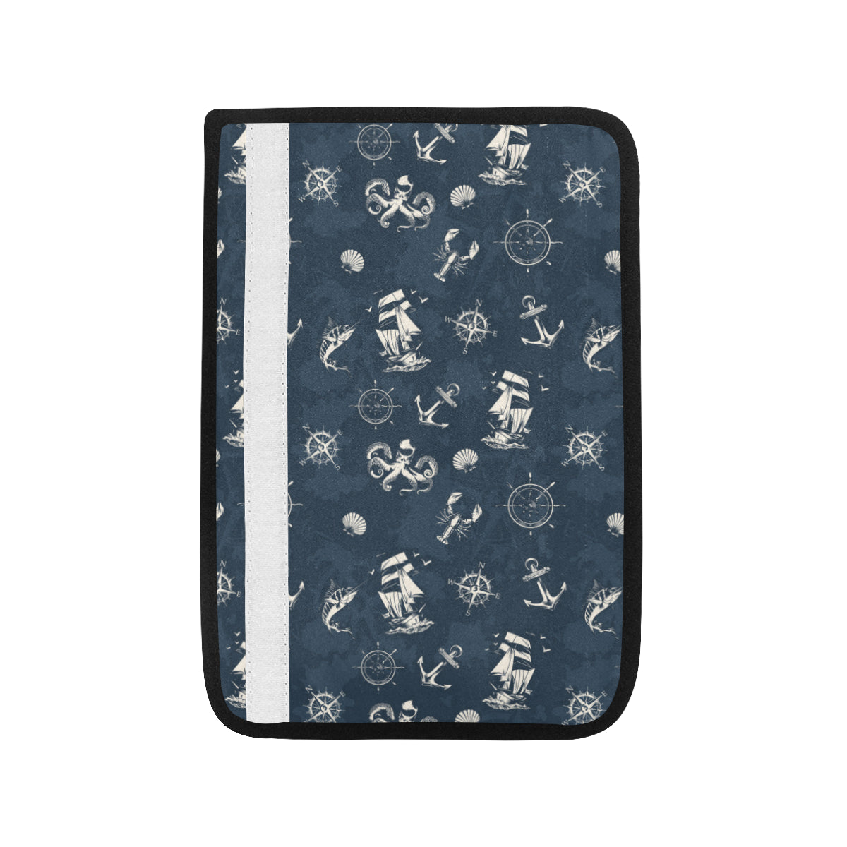 Nautical Sea Themed Print Car Seat Belt Cover