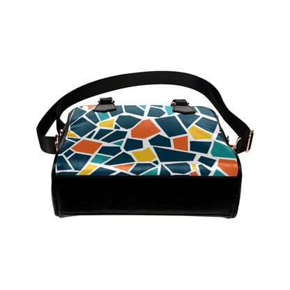 Mosaic Pattern Print Design 02 Shoulder Handbag