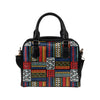 Kente Pattern Print Design 02 Shoulder Handbag