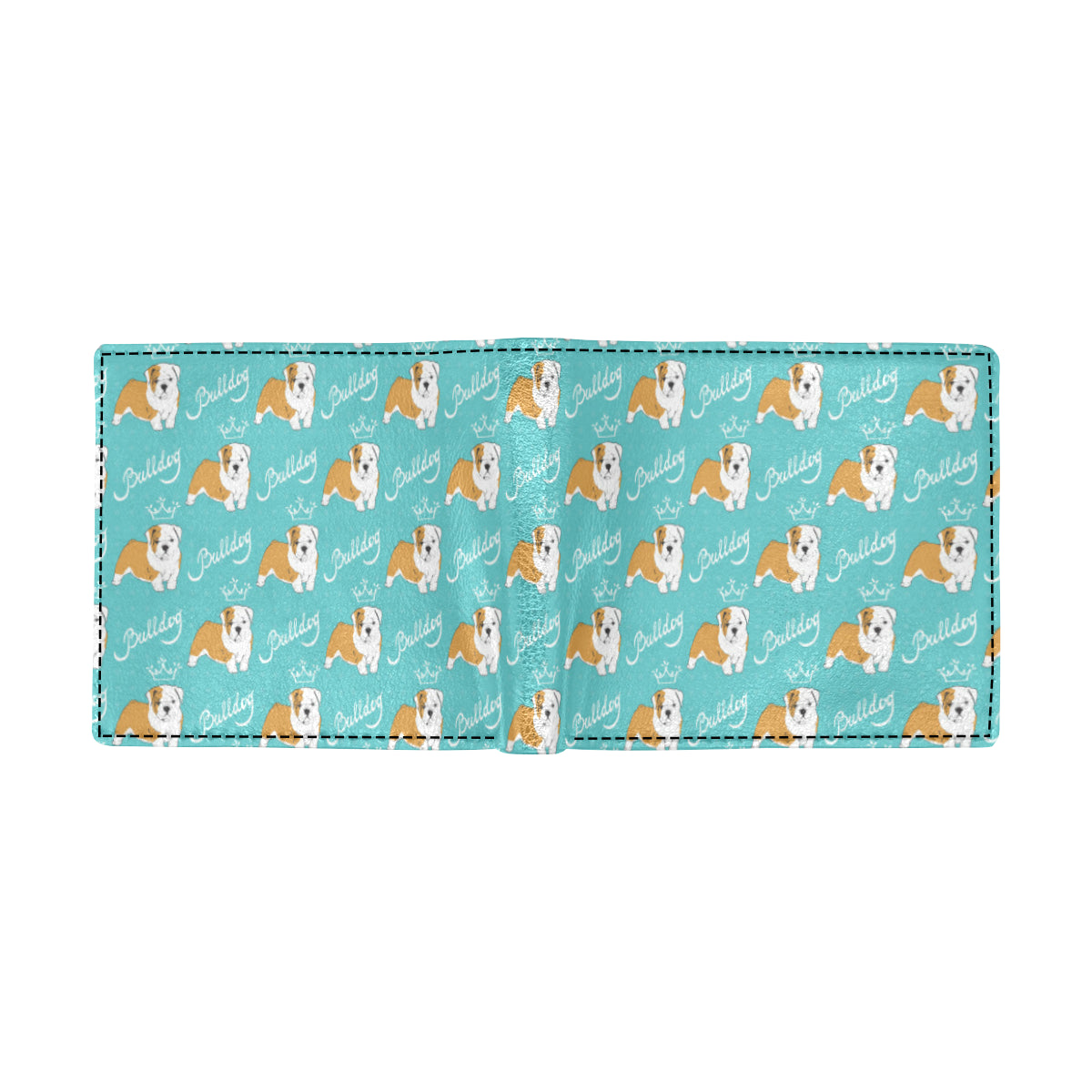 Bulldogs Pattern Print Design 05 Men's ID Card Wallet