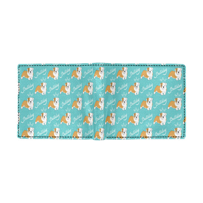 Bulldogs Pattern Print Design 05 Men's ID Card Wallet
