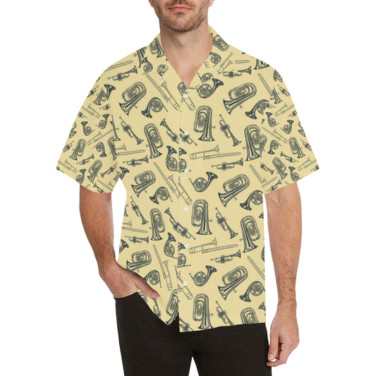 Tuba Pattern Print Design 01 Men's Hawaiian Shirt