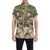 Camo Realistic Tree Forest Print Men's Short Sleeve Button Up Shirt