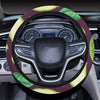 Avocado Pattern Print Design AC08 Steering Wheel Cover with Elastic Edge