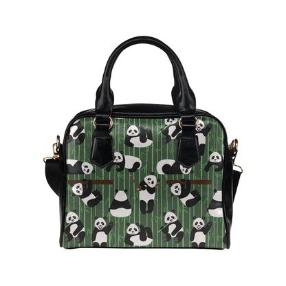 Panda Pattern Print Design A04 Shoulder Handbag