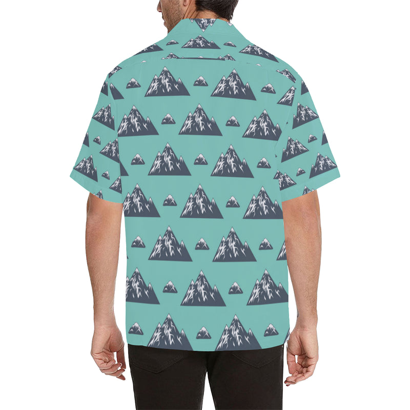Mountain Pattern Print Design 01 Men's Hawaiian Shirt