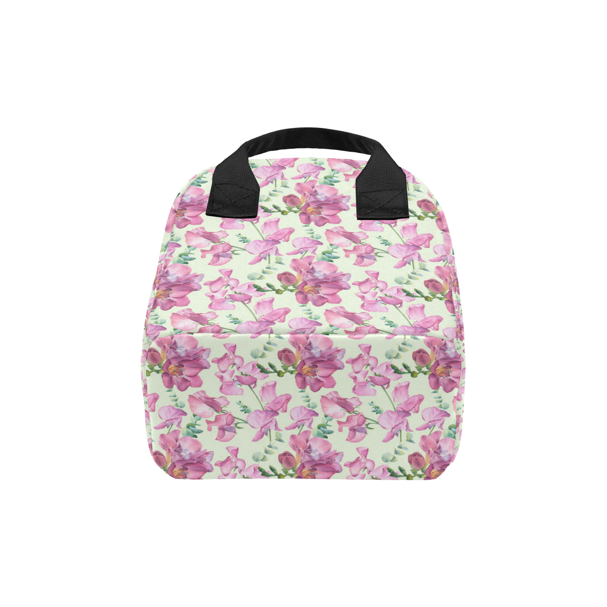 Peony Pattern Print Design PE011 Insulated Lunch Bag