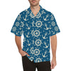 Anchor Pattern Print Design 01 Men's Hawaiian Shirt