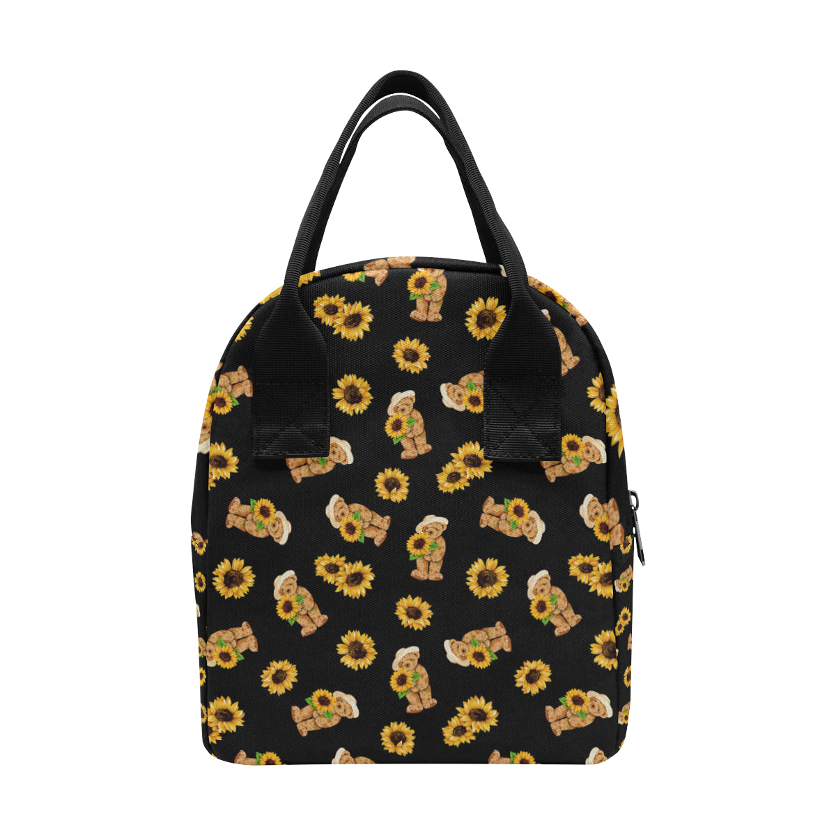 Sunflower Pattern Print Design SF016 Insulated Lunch Bag