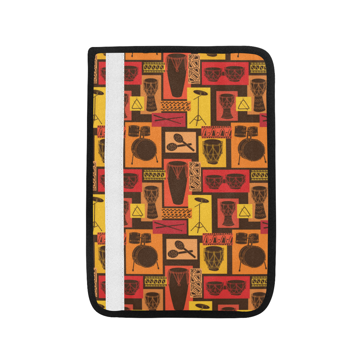 Percussion Pattern Print Design 02 Car Seat Belt Cover