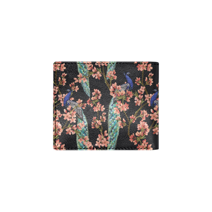 Peacock Pattern Print Design A01 Men's ID Card Wallet