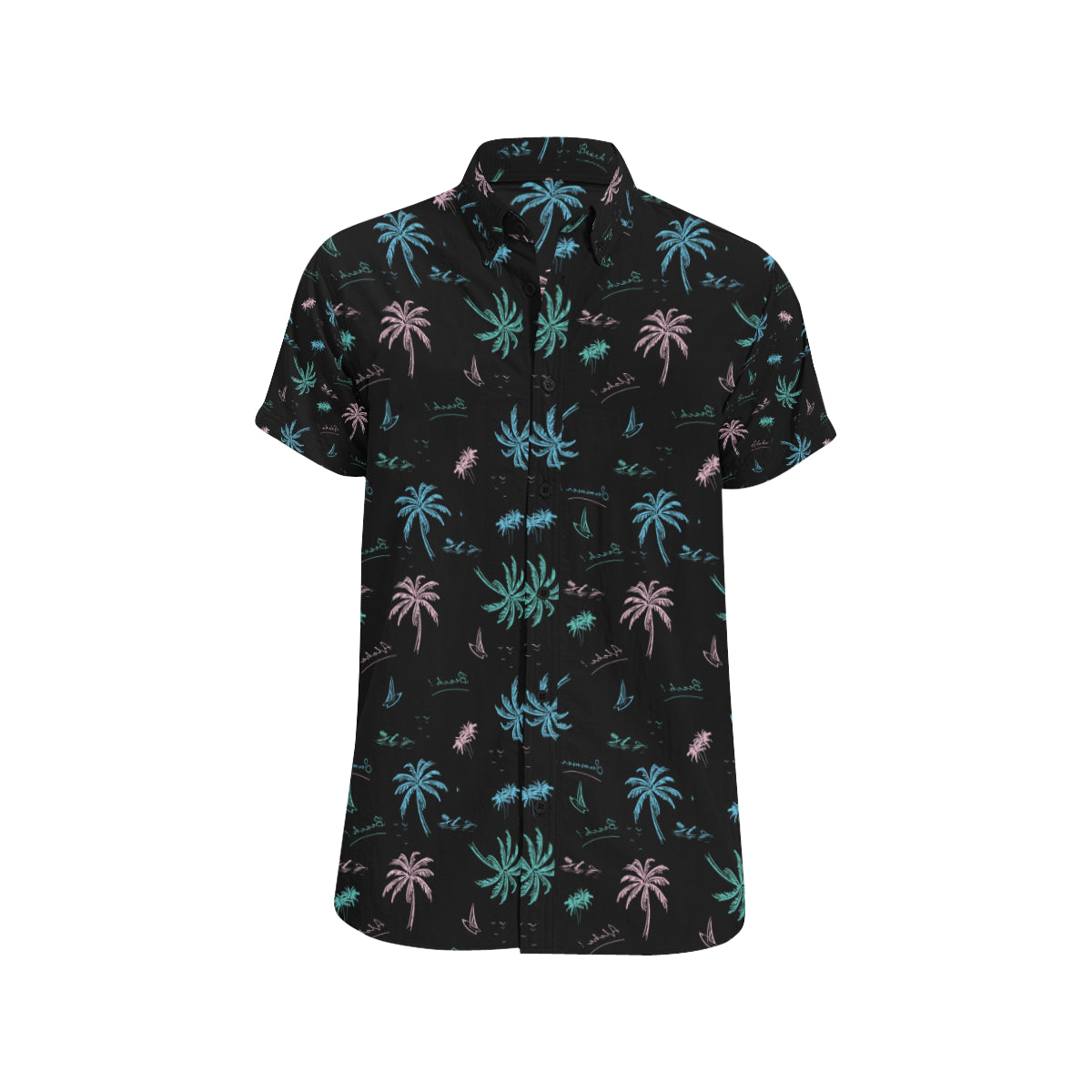 Aloha Hawaii Pattern Print Design 03 Men's Short Sleeve Button Up Shirt