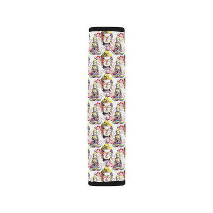 Buddha Pattern Print Design 06 Car Seat Belt Cover