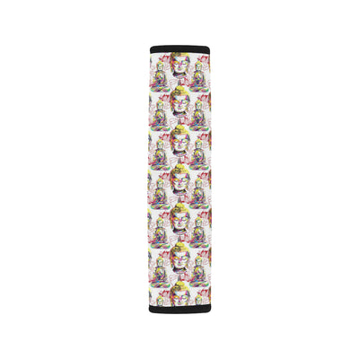 Buddha Pattern Print Design 06 Car Seat Belt Cover