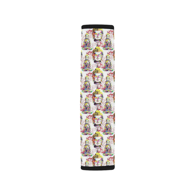 Buddha Pattern Print Design 06 Car Seat Belt Cover