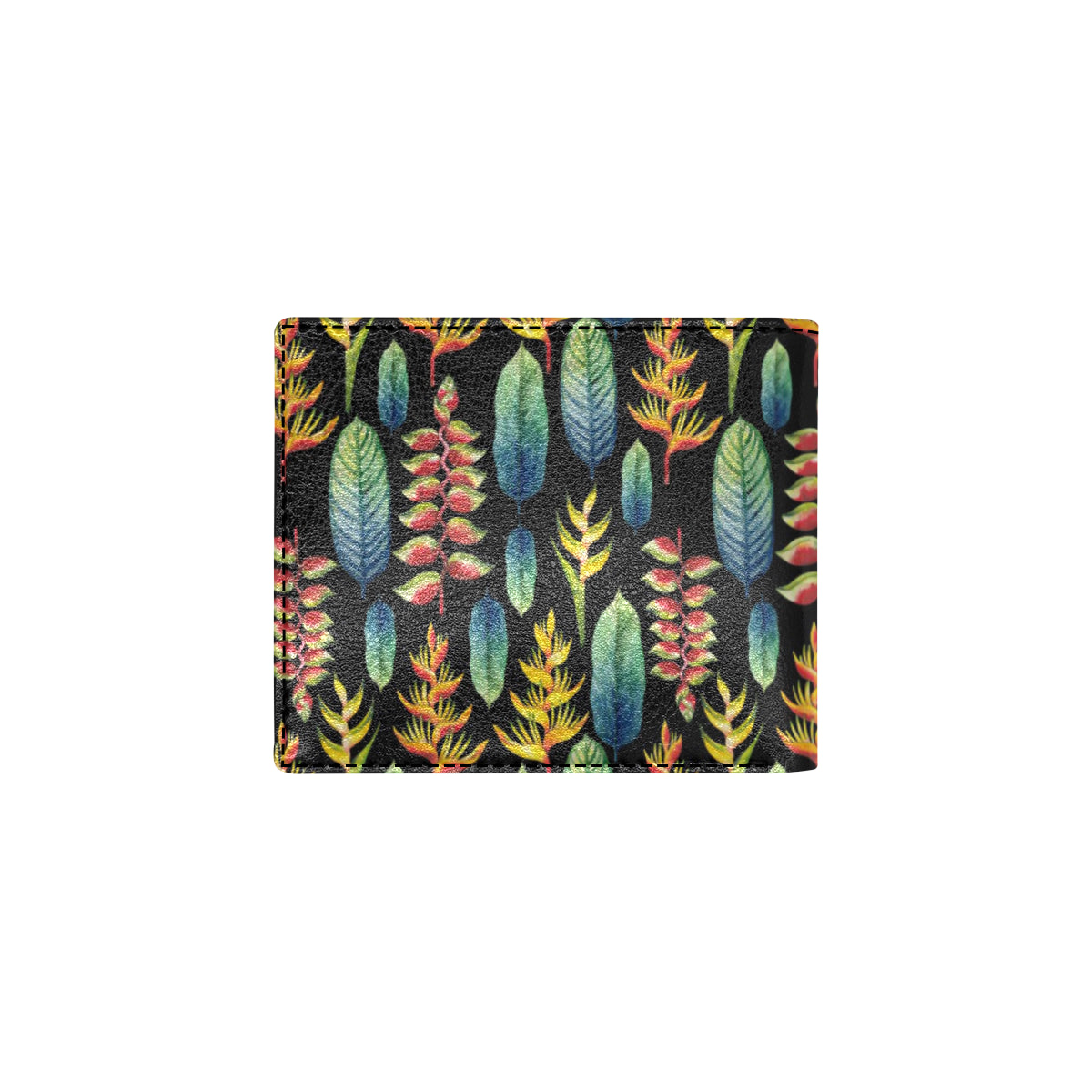 Heliconia Pattern Print Design HL03 Men's ID Card Wallet