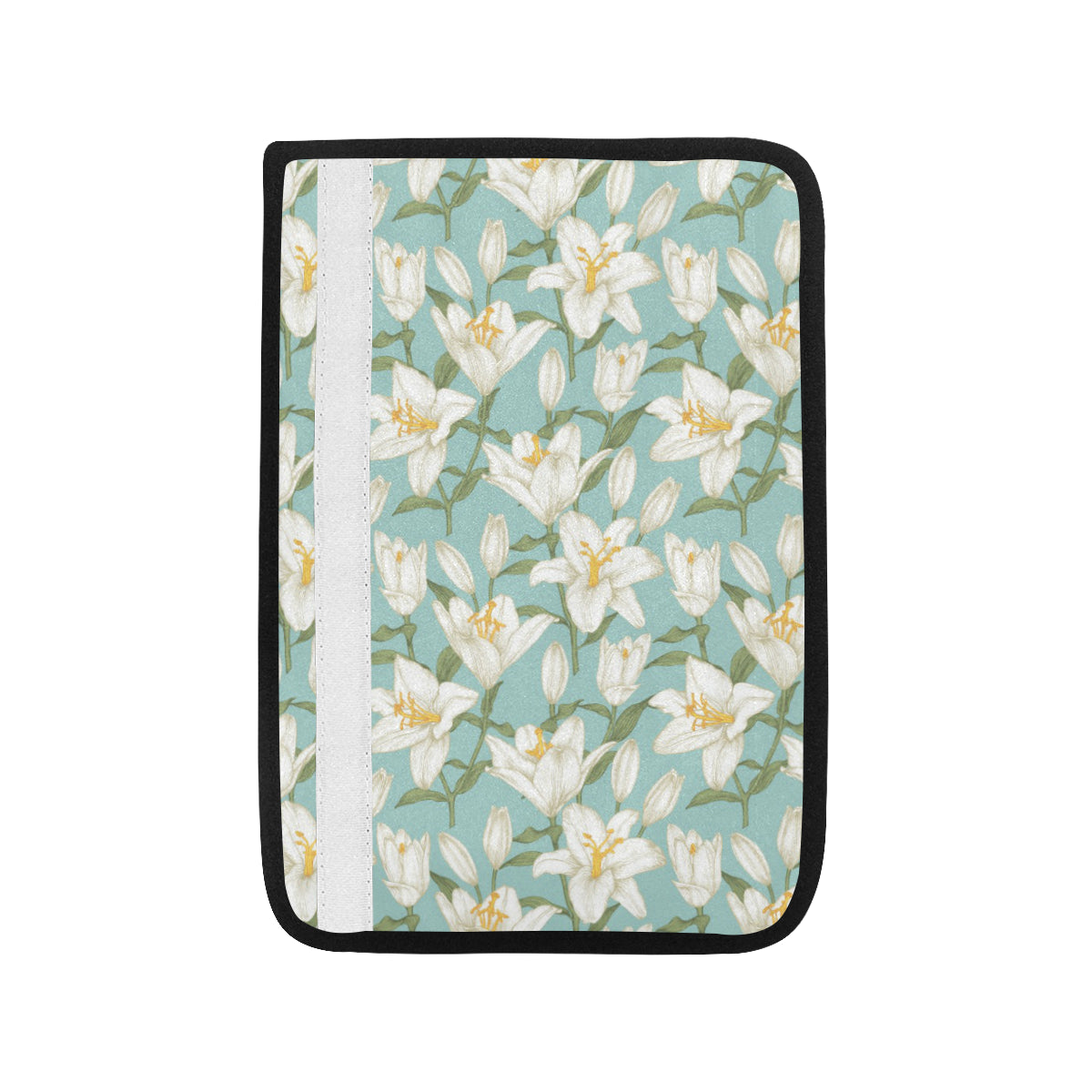 Lily Pattern Print Design LY09 Car Seat Belt Cover