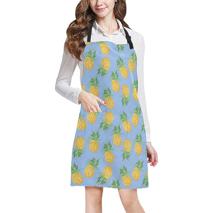 Pineapple Pattern Print Design A04 Apron with Pocket