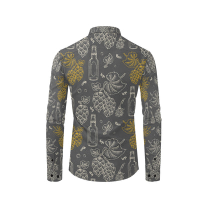 Hope Pattern Print Design 01 Men's Long Sleeve Shirt
