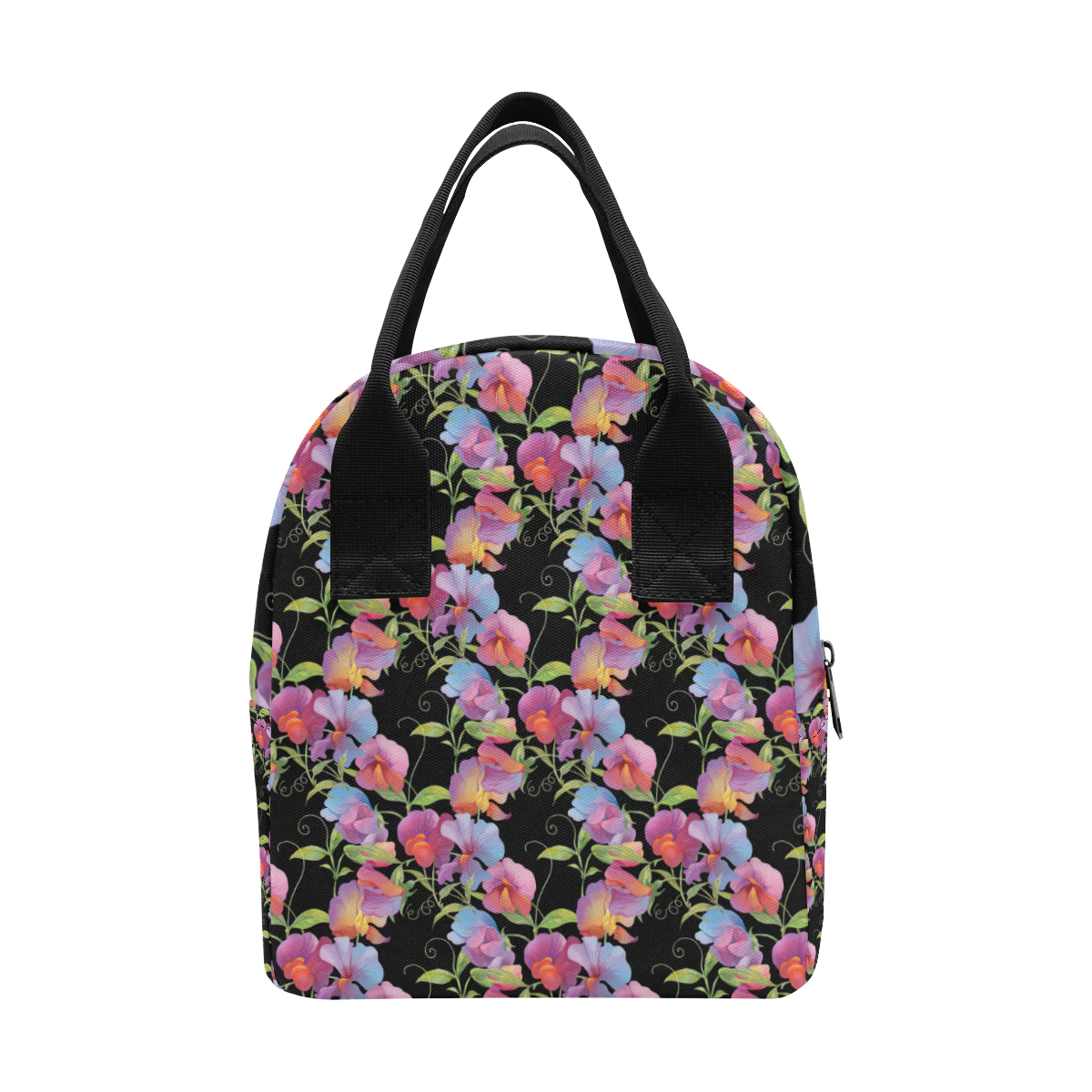 Peony Pattern Print Design PE012 Insulated Lunch Bag