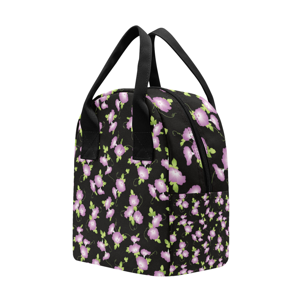 Morning Glory Pattern Print Design MG02 Insulated Lunch Bag