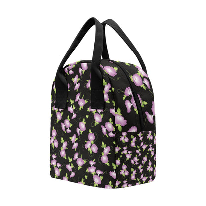 Morning Glory Pattern Print Design MG02 Insulated Lunch Bag