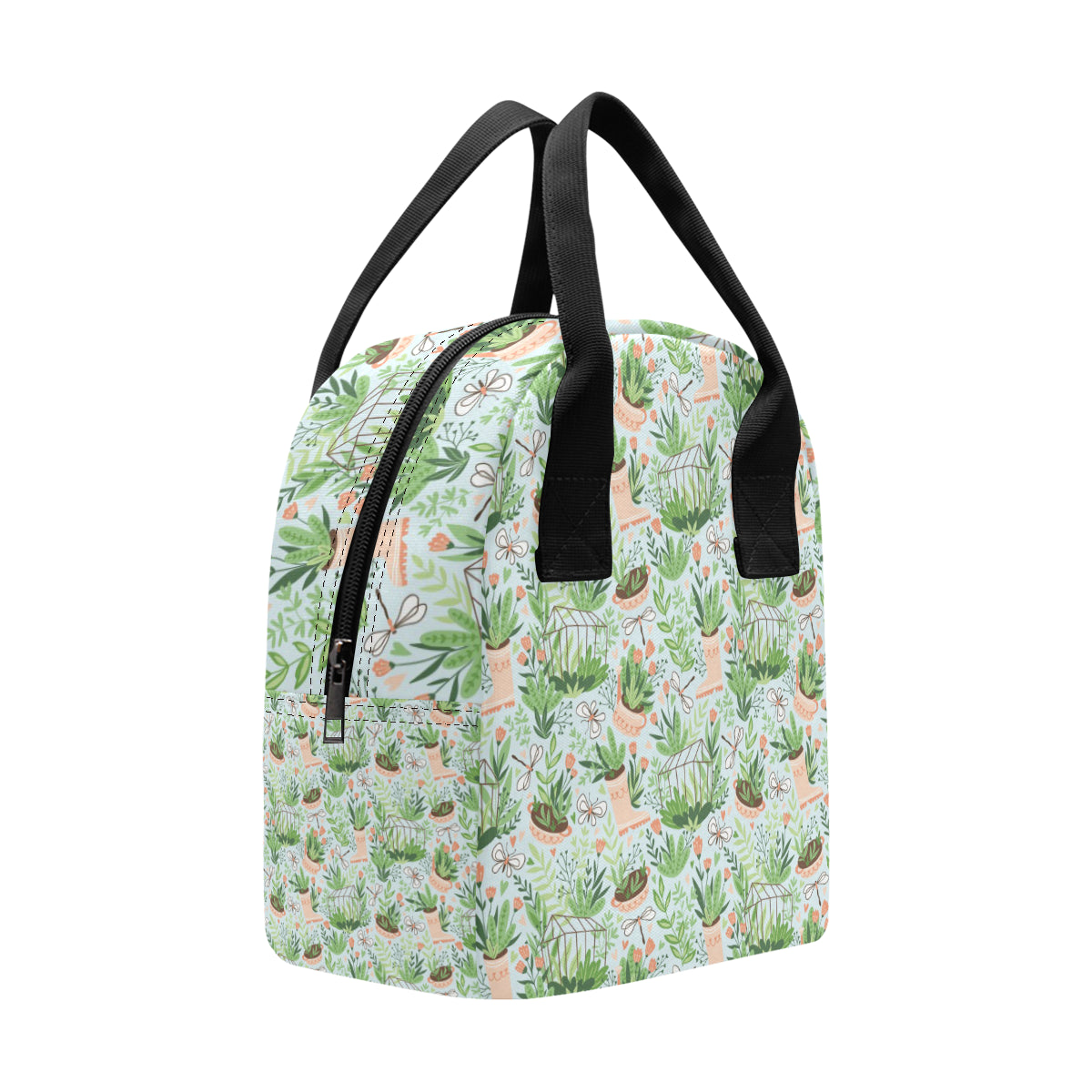 Gardening Pattern Print Design G04 Insulated Lunch Bag