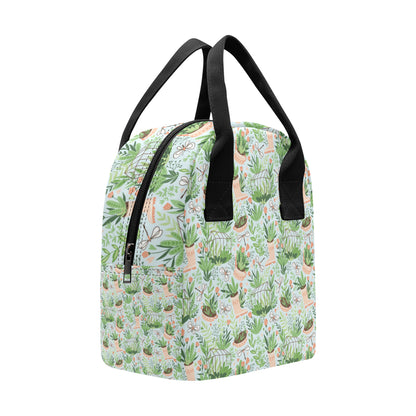 Gardening Pattern Print Design G04 Insulated Lunch Bag