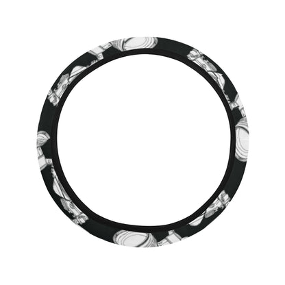 Camera Pattern Print Design 01 Steering Wheel Cover with Elastic Edge