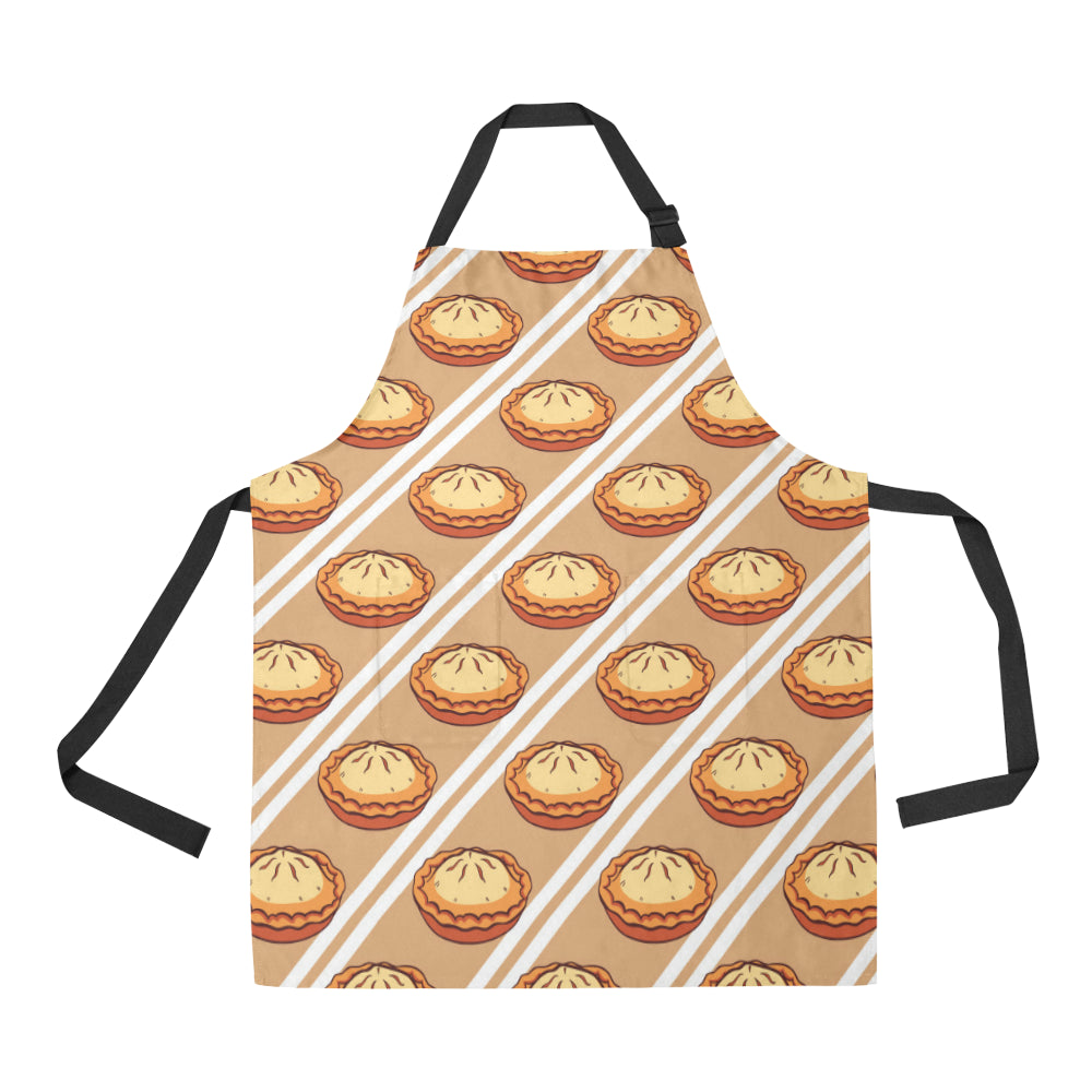 Pie Pattern Print Design A02 Apron with Pocket