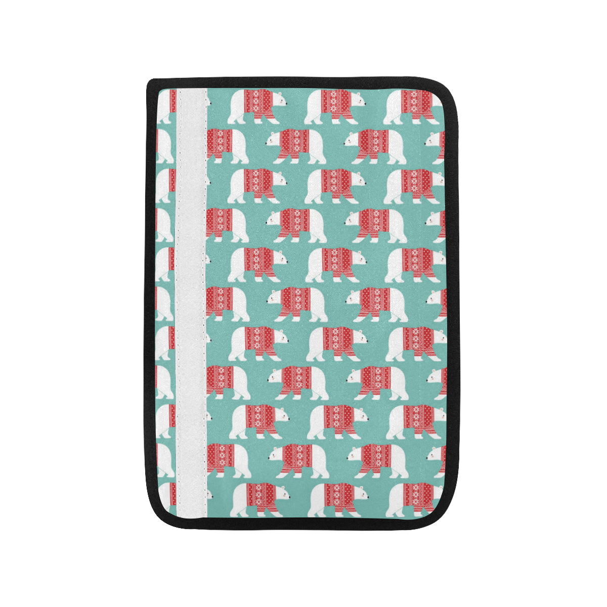 Polar Bear Pattern Print Design A04 Car Seat Belt Cover