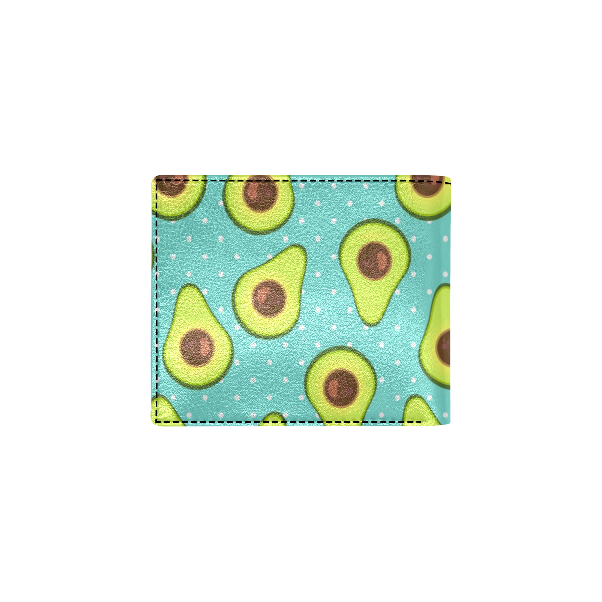Avocado Pattern Print Design AC012 Men's ID Card Wallet