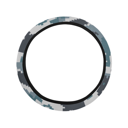 ACU Digital Urban Camouflage Steering Wheel Cover with Elastic Edge