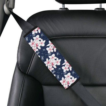 Plumeria Pattern Print Design PM017 Car Seat Belt Cover