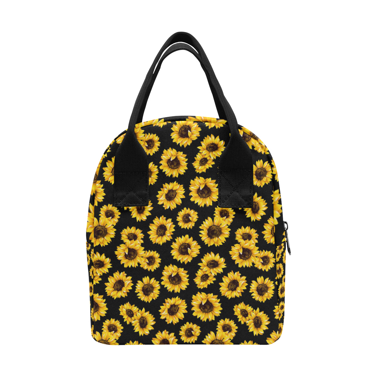Sunflower Pattern Print Design SF05 Insulated Lunch Bag