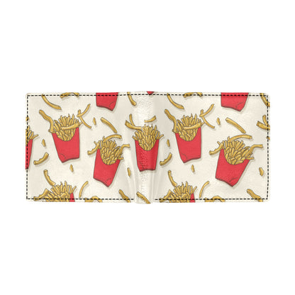 French Fried Pattern Print Design 01 Men's ID Card Wallet