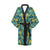 Lovebird Pattern Print Design 02 Women's Short Kimono
