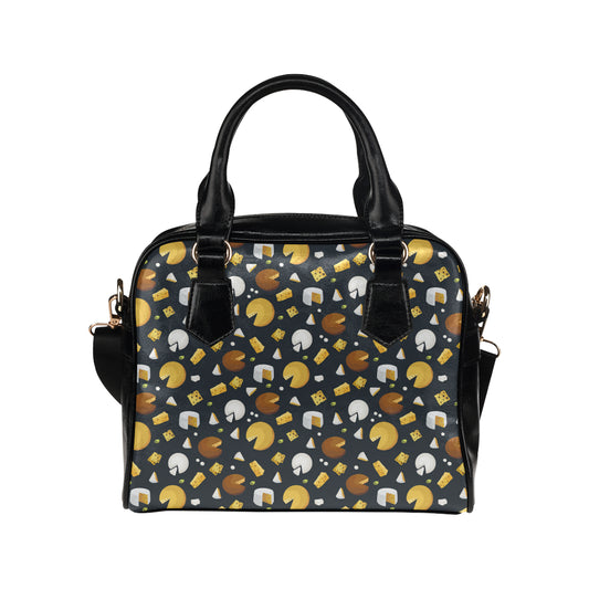 Cheese Pattern Print Design 03 Shoulder Handbag