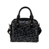 Camo Black Pattern Print Design 02 Shoulder Handbag