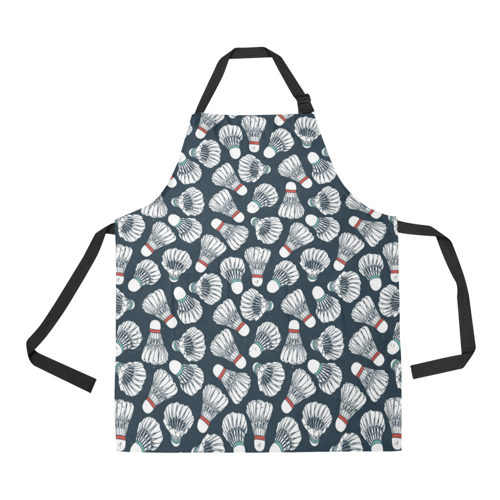 Badminton Ball Pattern Print Design 01 Apron with Pocket