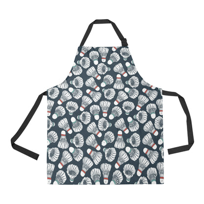 Badminton Ball Pattern Print Design 01 Apron with Pocket