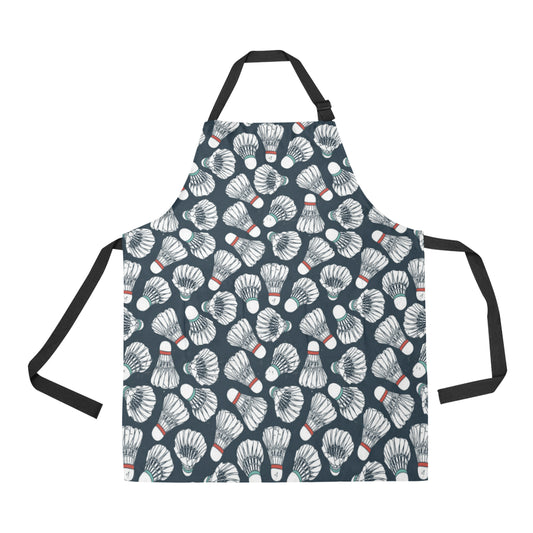 Badminton Ball Pattern Print Design 01 Apron with Pocket