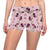 Peony Pattern Print Design PE09 Yoga Shorts