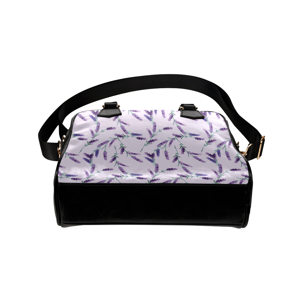 Lavender Pattern Print Design 02 Shoulder Handbag