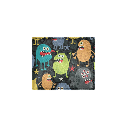 Monster Pattern Print Design 01 Men's ID Card Wallet