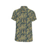 Camouflage Tropical Pattern Print Design 04 Men's Short Sleeve Button Up Shirt